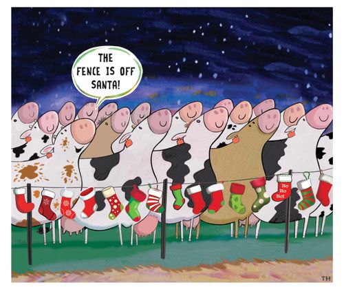 "The fence is off Santa!"