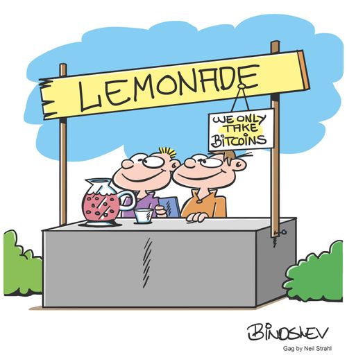 Lemonade - We only take Bitcoins