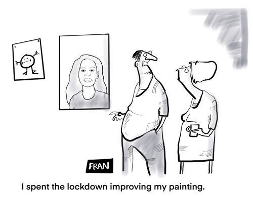 "I spent locked out including my painting."