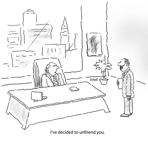 "I've decided to unfriend you."