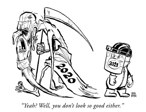 "Yeah? Well, you don't look so good either."