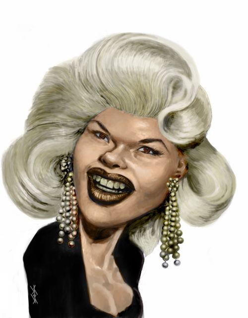 Jayne Mansfield caricature