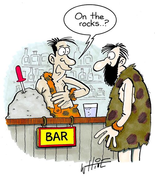 "On the rocks?"