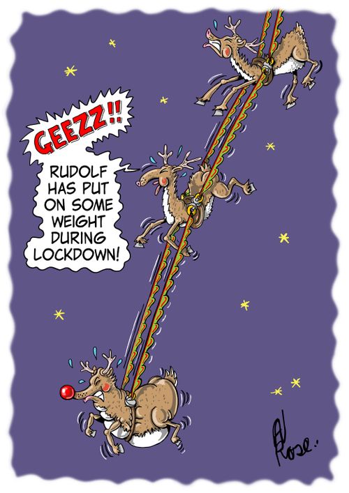 Geez!! Rudolf has put on some weight during lockdown