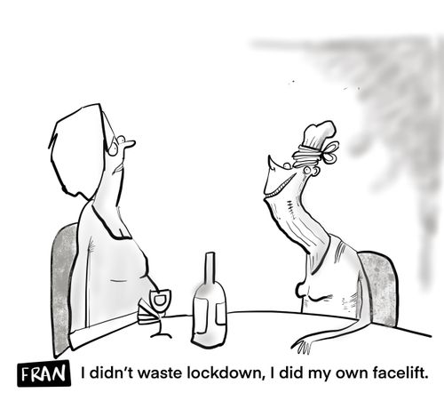 "I didn't waste lockdown. I did my own facelift."