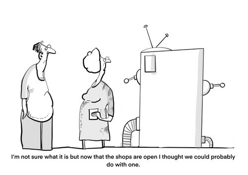 "I'm not sure what it is but now that the shops are open I thought we could probably do with one."