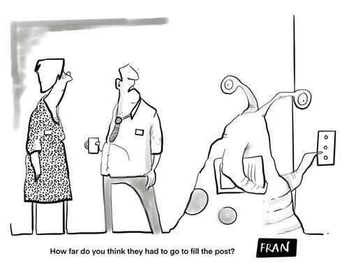 "How far do you think they had to go fill the post?"
