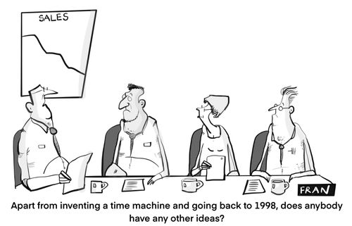"Apart from invented a time machine and go back to 1998, does anybody have any other ideas?"