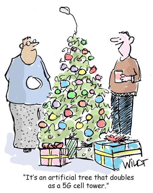 It's an artificial tree that doubles as a 5G cell tower.