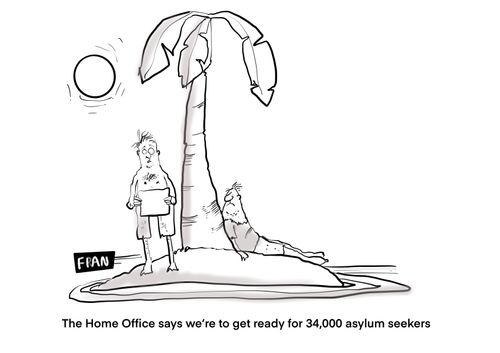 "The Home Office says we are to get ready for 34,000 asylum seekers."