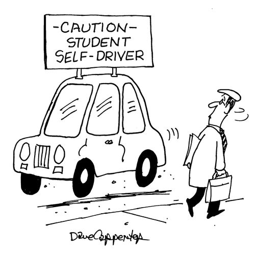 Caution, Student Self-Driver