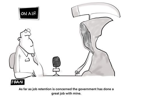 "As far as job retention is concerned with government has done a great job with mine."