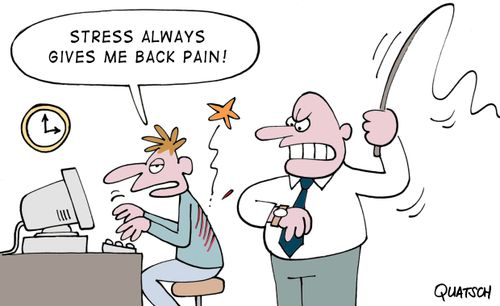 stress always gives me back pain