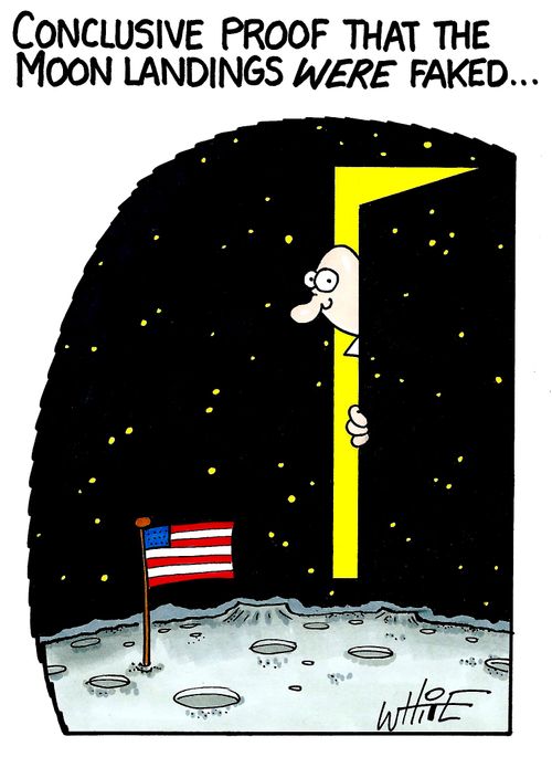 conclusive proof that the Moon landings WERE faked...