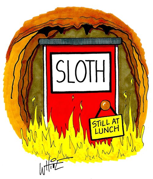 SLOTH...still at lunch