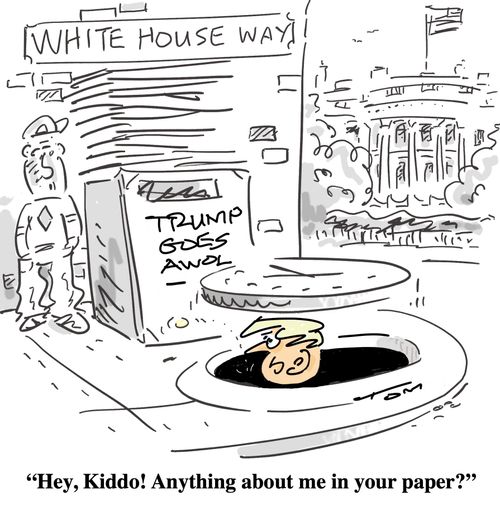 "Hey, Kiddo! Anything about me in your paper?"