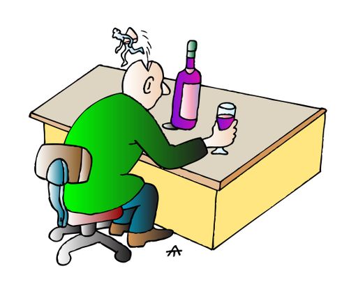 A man drinks wine