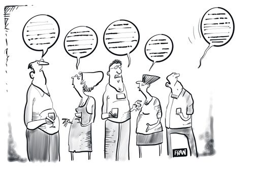 Speech bubble escaping