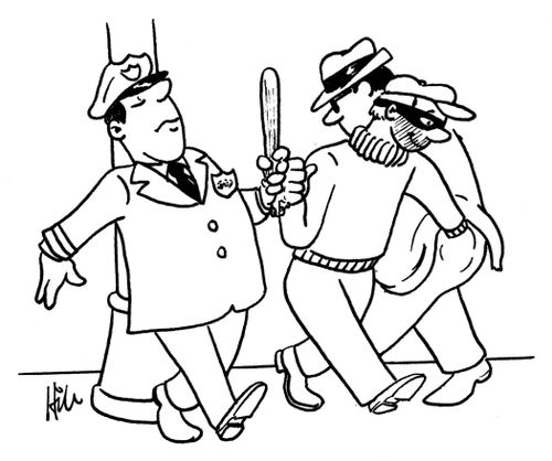 Pickpocket pickpockets someone after being arrested.