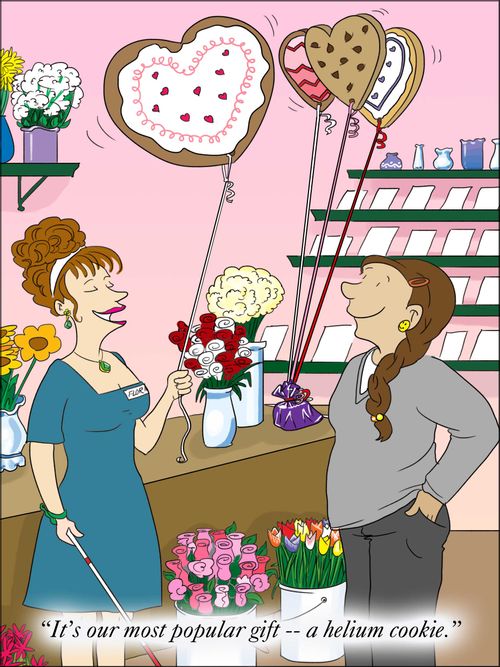 "It's our most popular gift - a helium cookie."