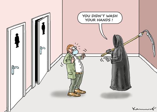 "You didn't wash your hands!"