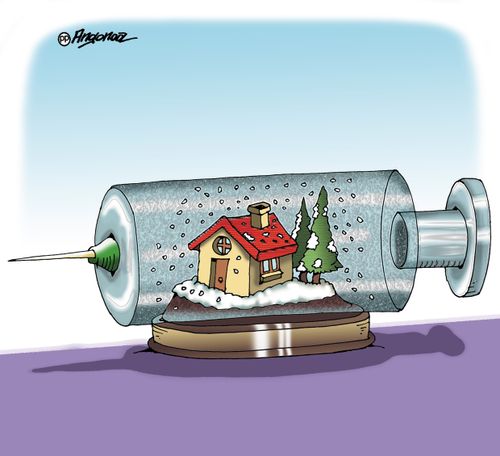 Snow globe vaccine 