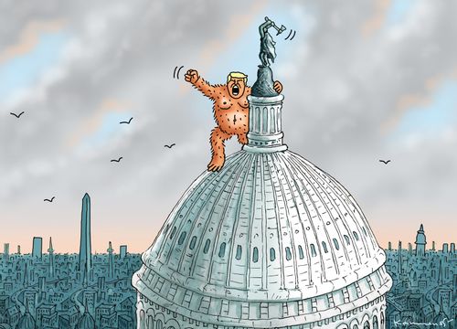 Trump on the capitol dome