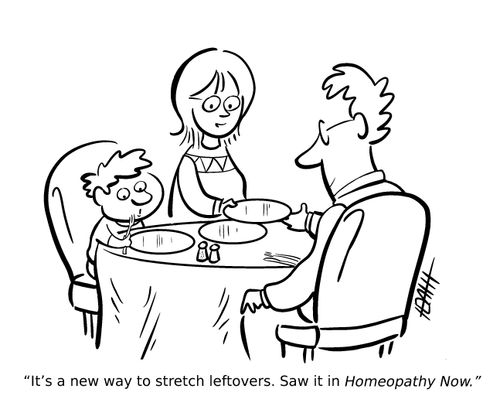 "It's a new way to stretch leftovers. Saw it in Homeopathy Now."