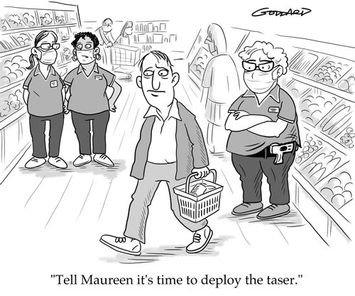 "Tell Maureen it's time to employ the taser."