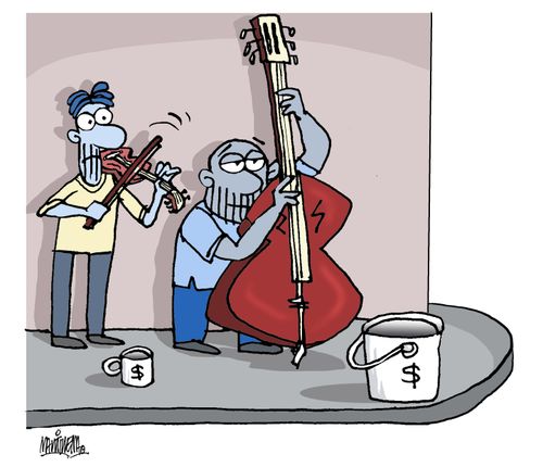 Economic crisis effects artists