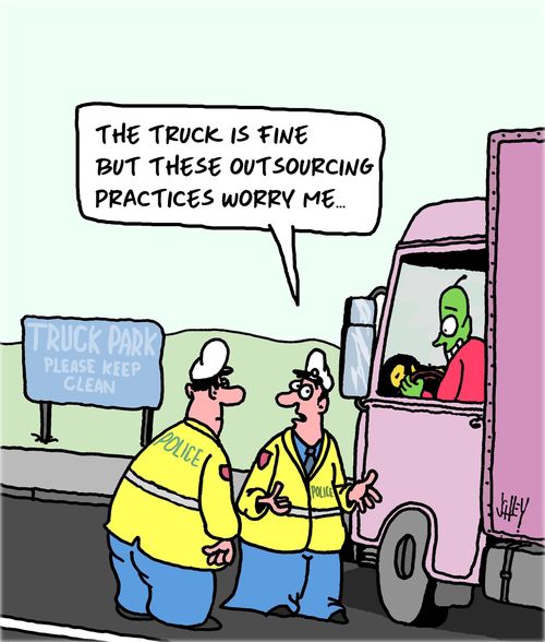 "The truck is fine but these outsourcing practices worry me...