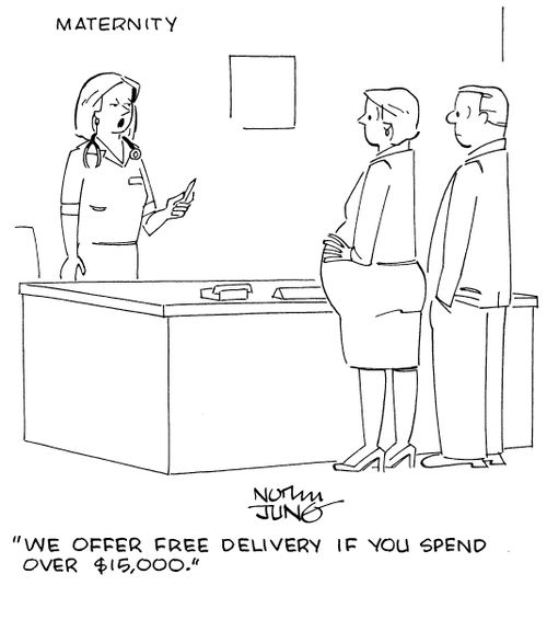 "We offer free delivery if you spend over $15,000."