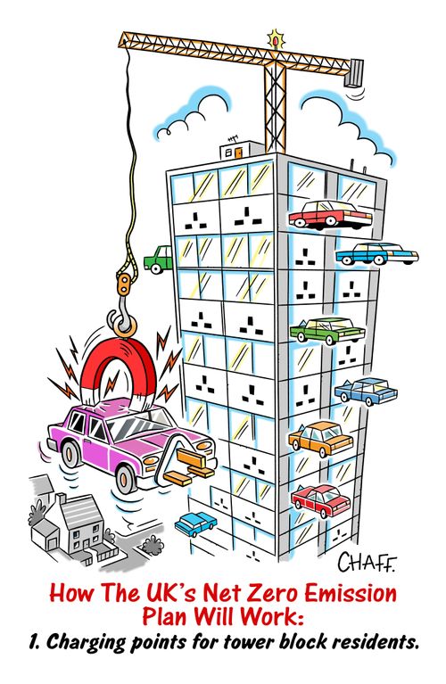 How The UK's Net Zero Emission Plan Will Work: 1. Charging points for tower block residents.