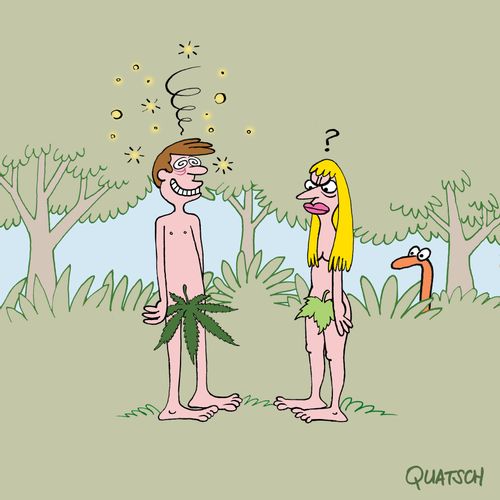 Adam wears a marijuana leaf