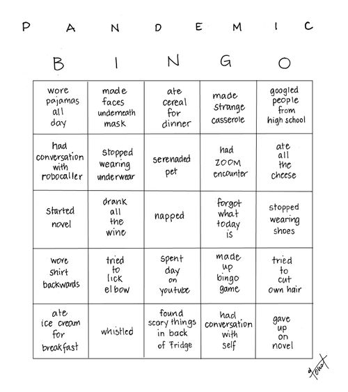 Pandemic Bingo