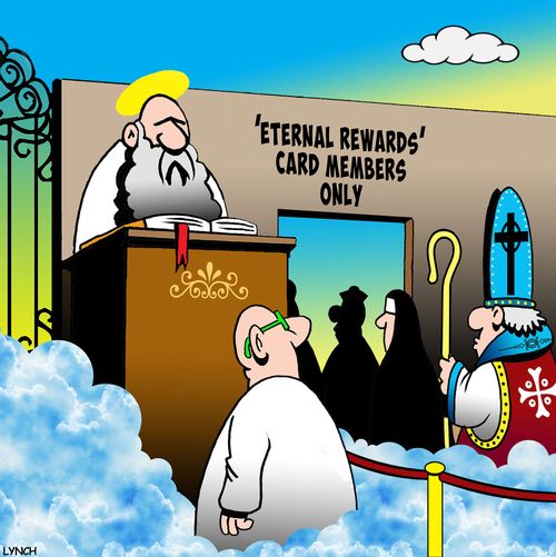 Queue at Heaven's Gate for 'External Rewards'. 