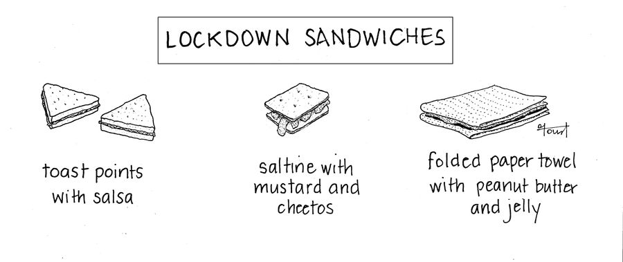 Lockdown sandwiches