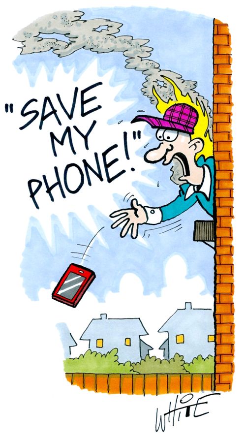 "Save my phone!"