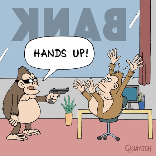 "Hands up!"