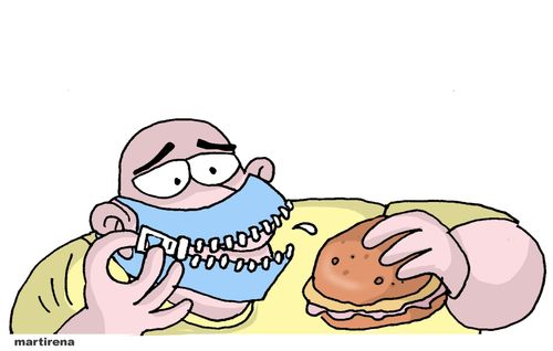 Mask use and eating
