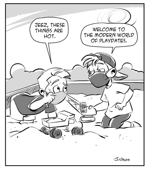 "Jeez, these things are hot."