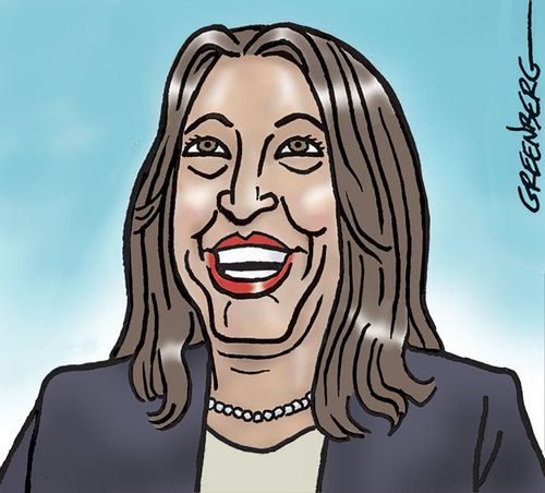 Kamala Harris caricature