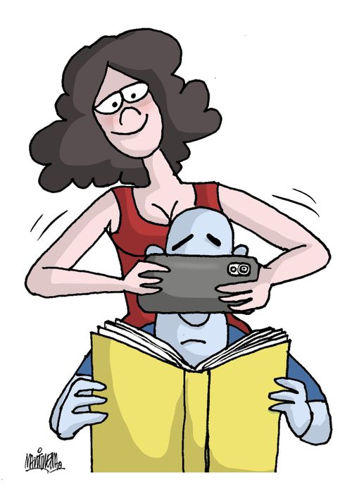 Cell phones vs. books