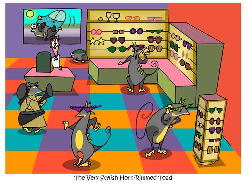 The Very Stylish Horned-Rimmed Toads