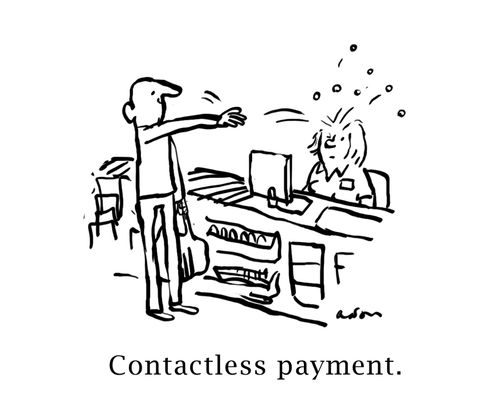 Contactless payment.