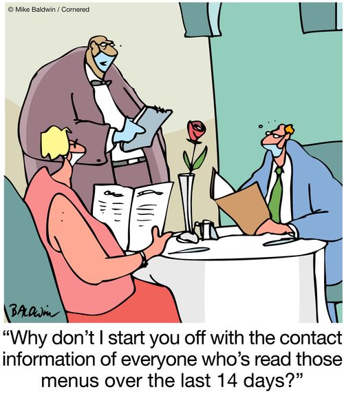 "Why don't I start you off with the contact information of everyone who's read those menus over the last 14 days?"