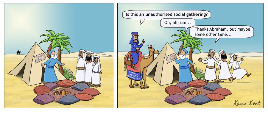 "IS this an unauthorised social gathering?"