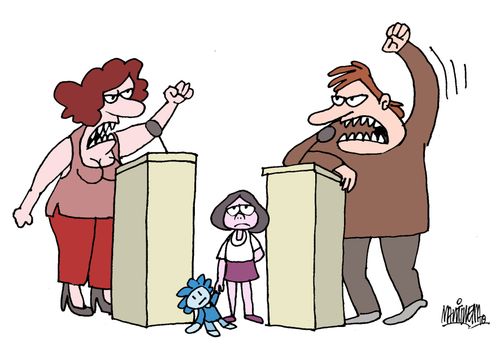 Warring parents