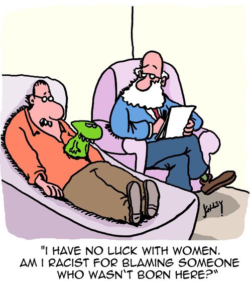 "I have no luck with women. Am I racist for blaming someone who wasn't born here?"