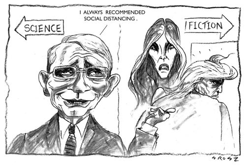 "I always recommend social distancing."